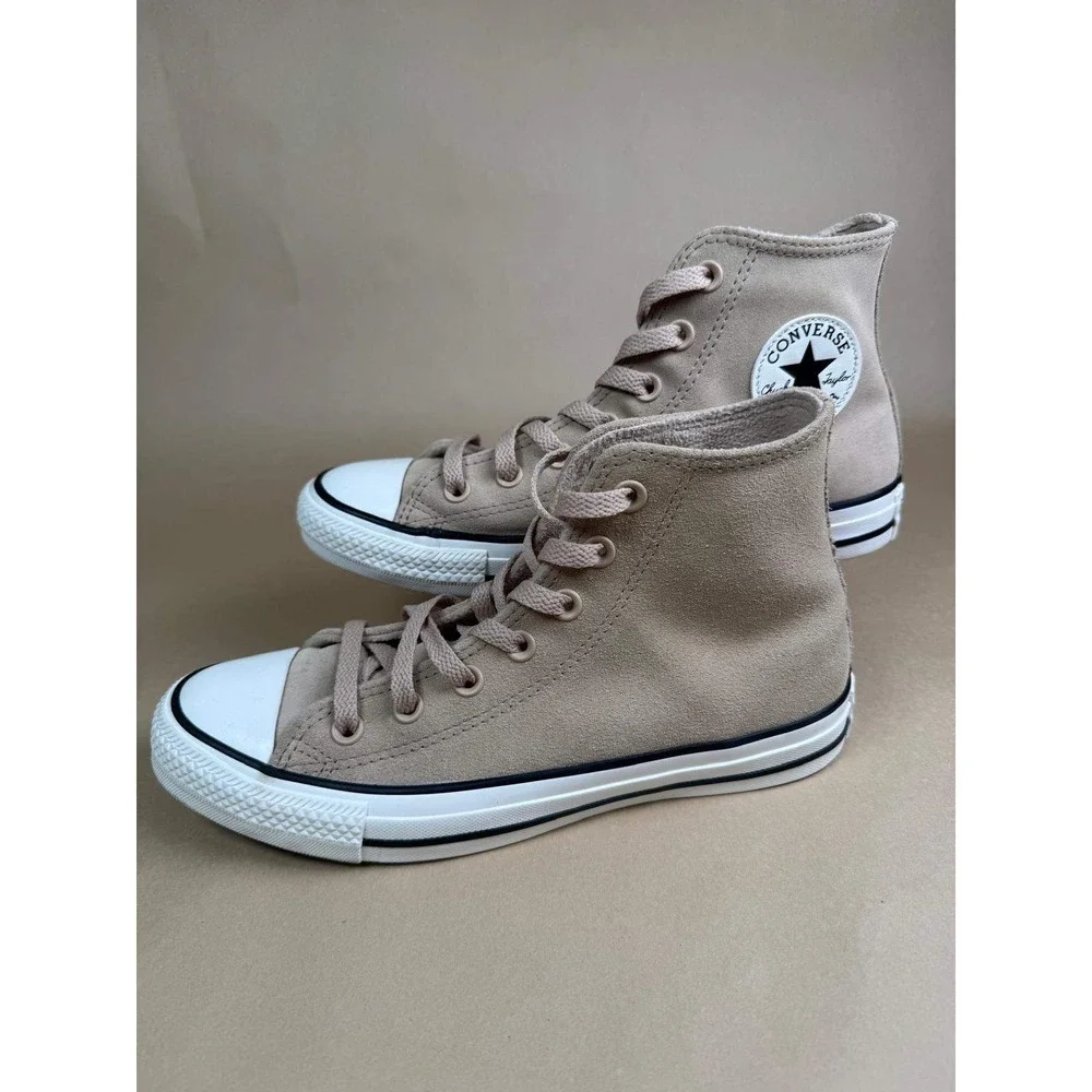Converse Chuck Taylor All Star W8 Leather Suede Fleece Lined High Top Men 6 Tan